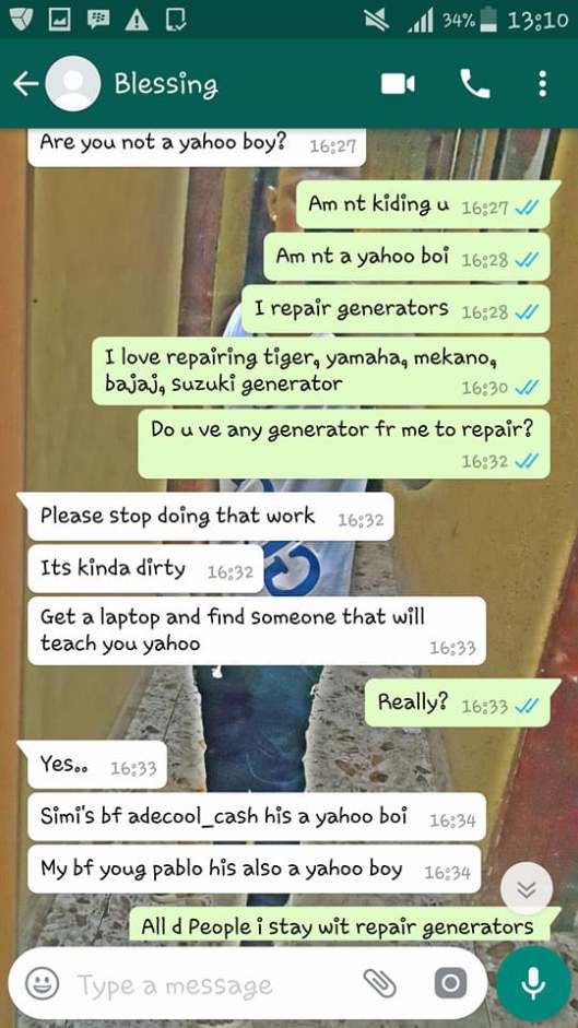 Hilarious Whatsapp Conversation Between A Nigerian Big Boy And A Runs Girl  - Romance - Nigeria