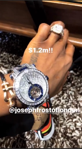 Wizkid Shows Off His New N432 million Wristwatch Nigerian starboy, Wizkid  is shinning with his new iced out timepiece f…