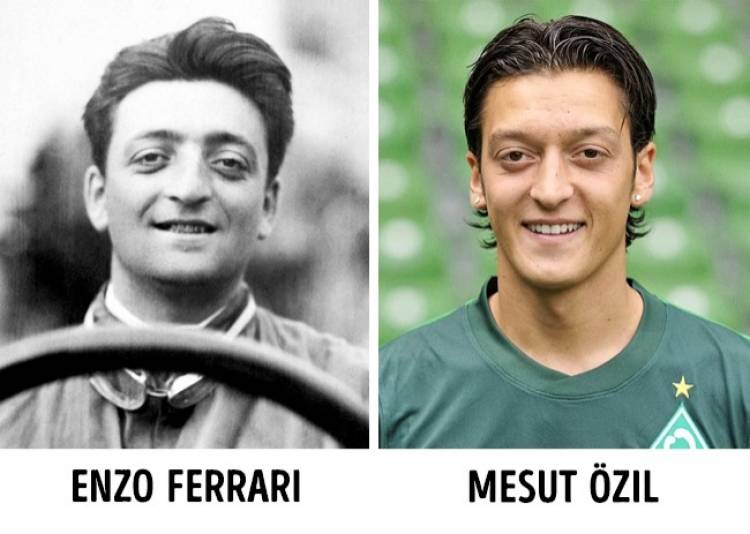Enzo Ferrari and Mesut Özil! : r/timetravelercaught