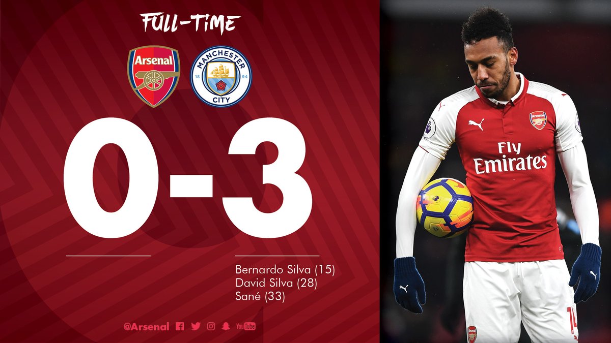 DOWNLOAD VIDEO: Arsenal Manchester City 0-3 – Highlights & Goals - Sports Nigeria