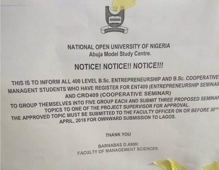 National Open University Of Nigeria (NOUN) Students - Education (838 ...