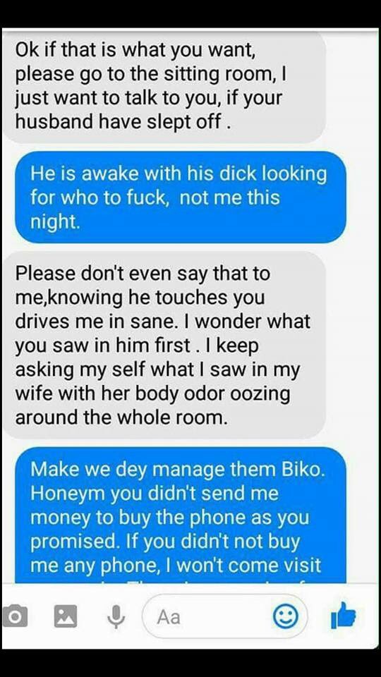 Heart Broken Married Man Leaks Sex Chat His Wife Had With A Stranger - Romance picture
