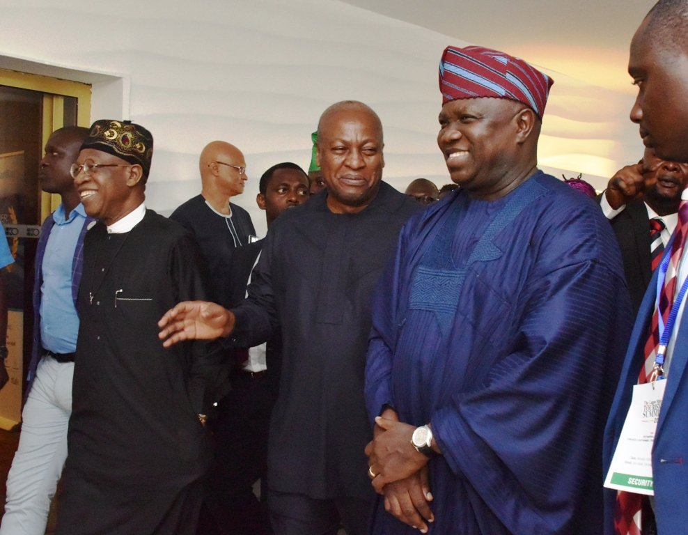 Ambode, Lai Mohammed, Omotola, John Mahama At Lagos Tourism Summit ...