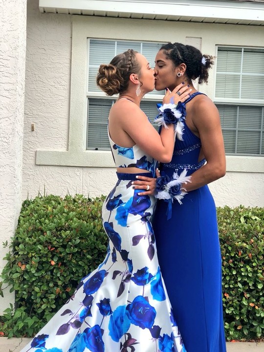 Lesbian Couple Shares A Kiss In Public Step Out In