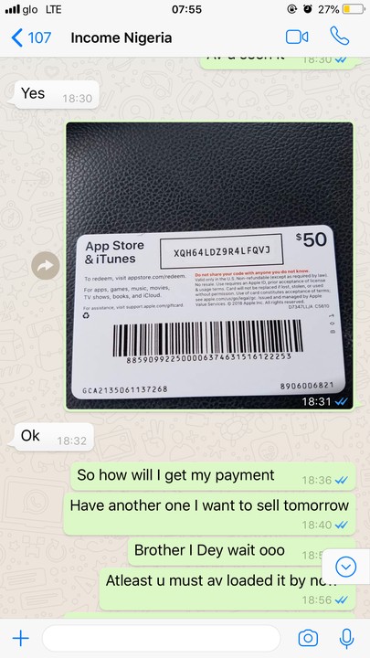 Incomenigeria IS A Scam He Buys Itunes Card From You And Doesn't Pay - Crime - Nigeria