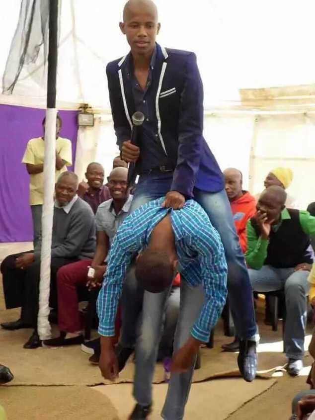 [PHOTOS] Pastor Commands Gay Spirit To Enter Church Member 