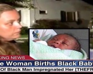 White woman giving birth black baby video