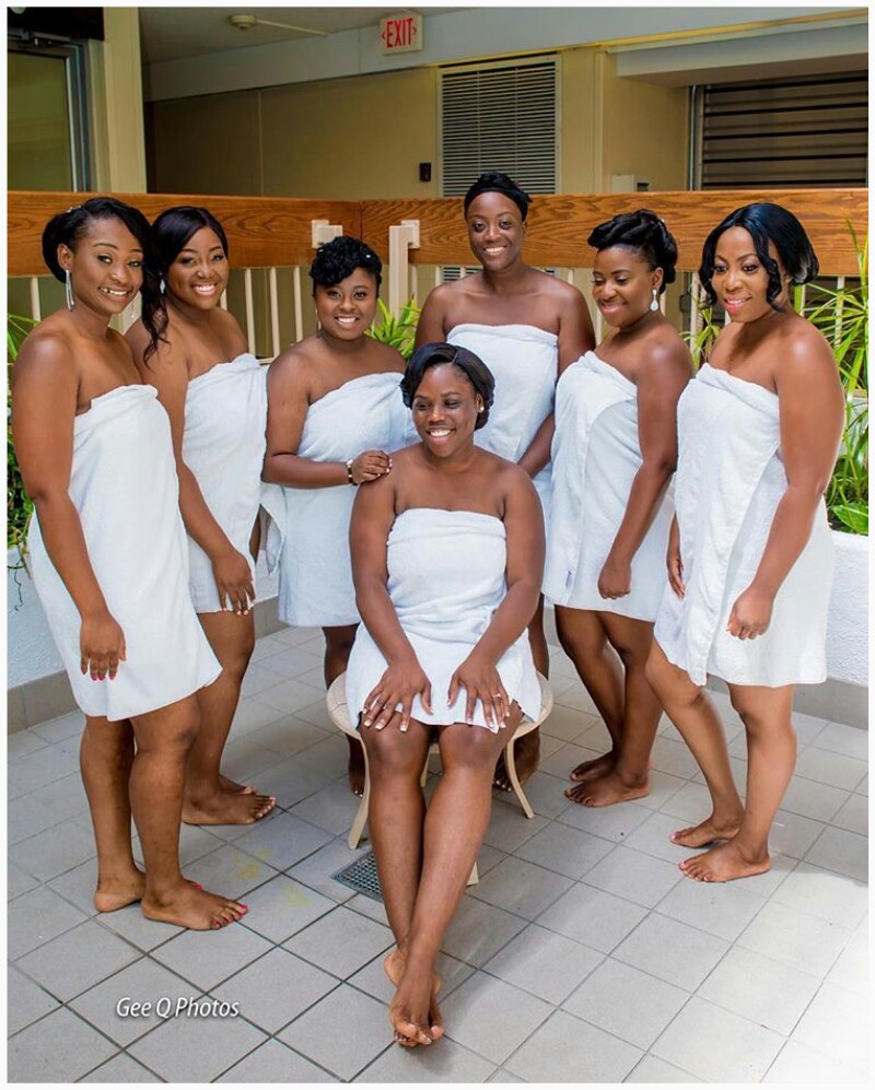 Bride And Her 6 Bridesmaids Goes ...
