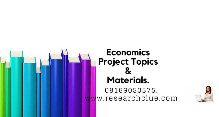 project topics related to economics