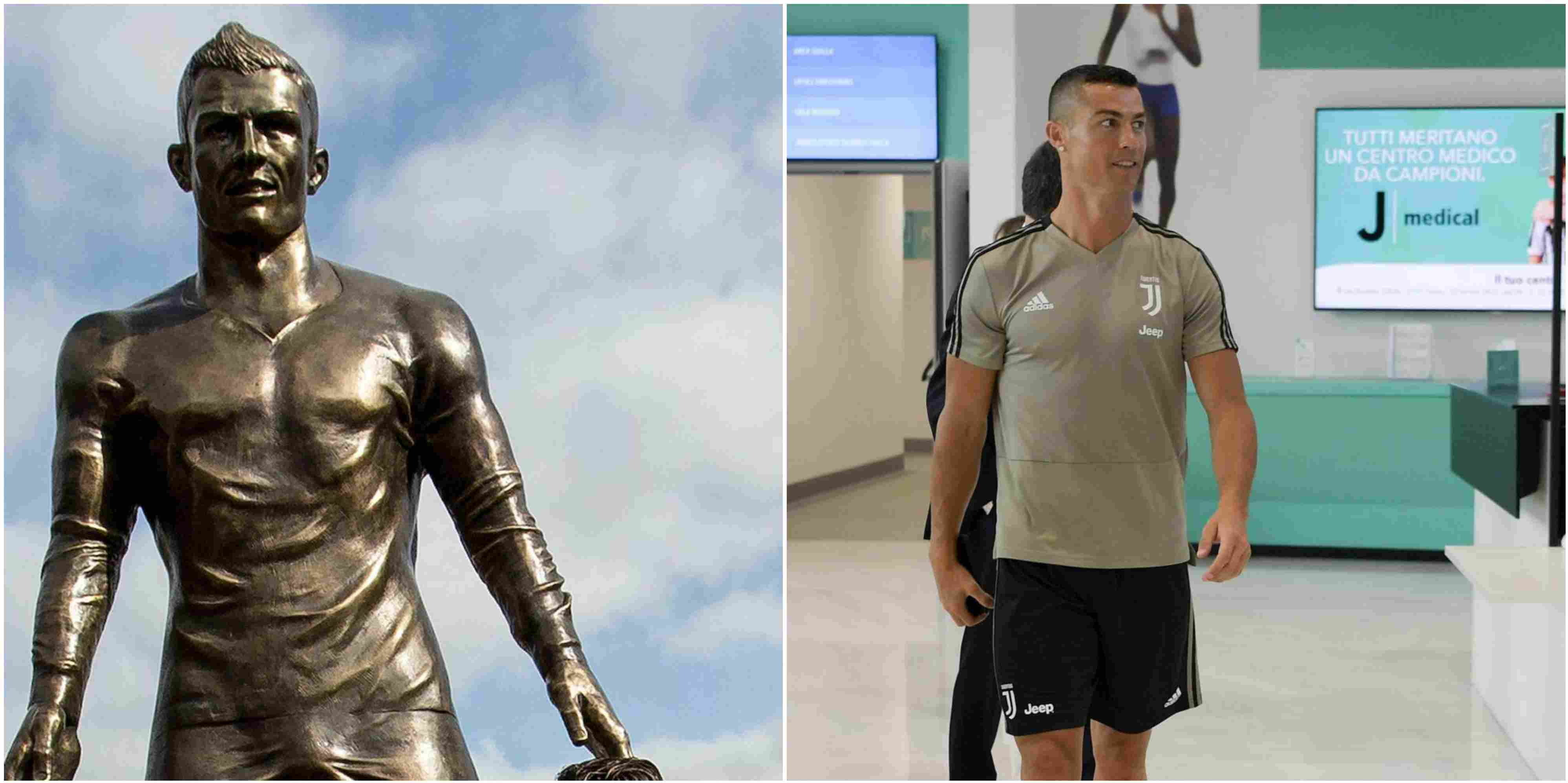 Cristiano Ronaldos statue has GLOWING bulge from being 