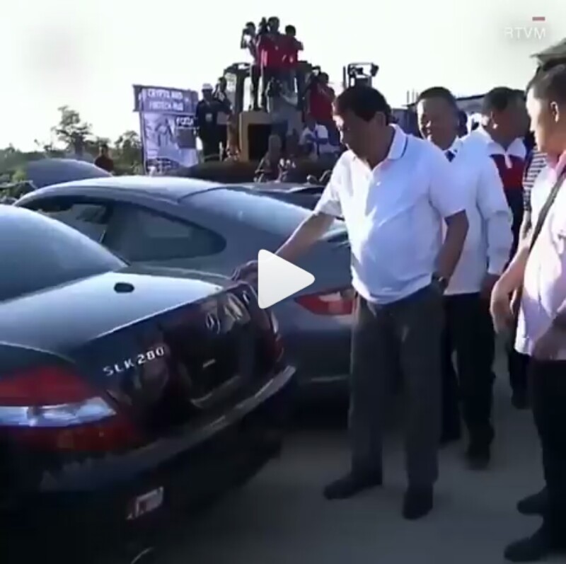 Philippines President Crushes $5.6 Million Worth Of Luxury Cars (Photos) 8