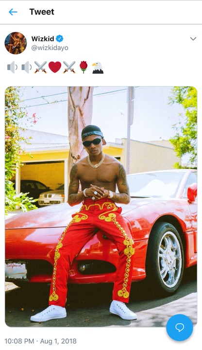 Wizkid Releases New Sultry Pics Rocking Matching Color With Car ...