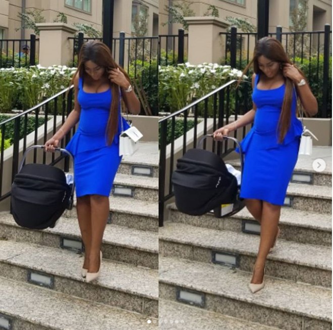  Linda Ikeji Steps Out With Her Son For The First Time (Photos)