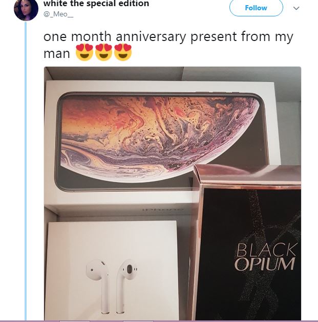 Lady Gets Iphone X From Her Boyfriend Just One Month After They Started Dating Romance Nigeria