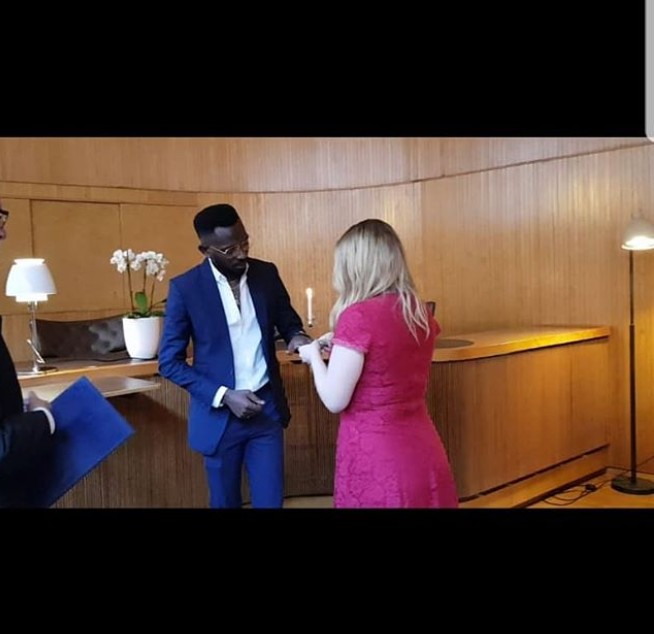 Nigerian Singer, May D Finally Weds His Swedish Baby Mama, Carolina (PHOTOS) %Post Title