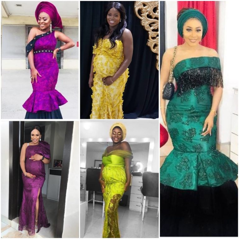 owambe styles for pregnant ladies