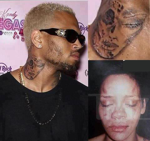 foretrække kort indsats Photo : Rihanna Beaten Up Is Chris Brown Tattoo,check This Out -  Celebrities - Nigeria