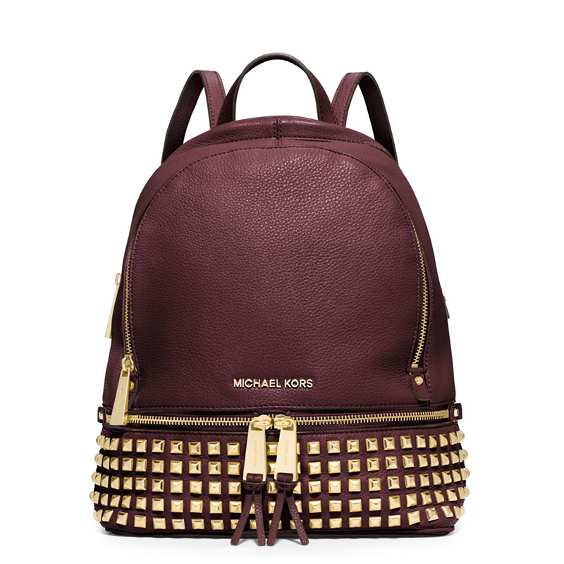Shop - MICHAEL Michael Kors Abbey Extra-small Studded Logo Backpack ...