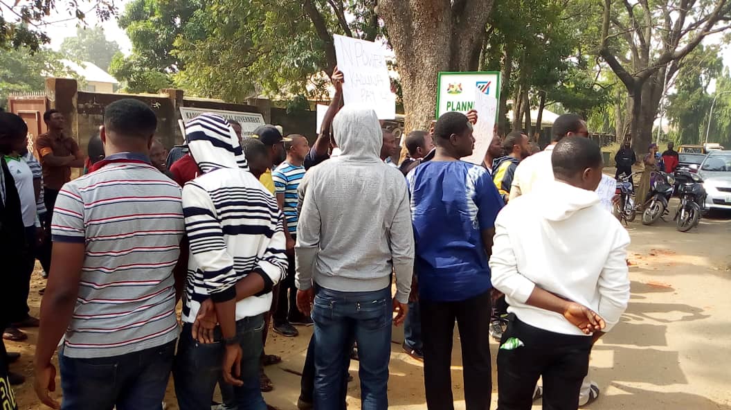 Kaduna Npower Volunteers Protest Non Payment Of 4 Months Stipends Jobs Vacancies Nigeria
