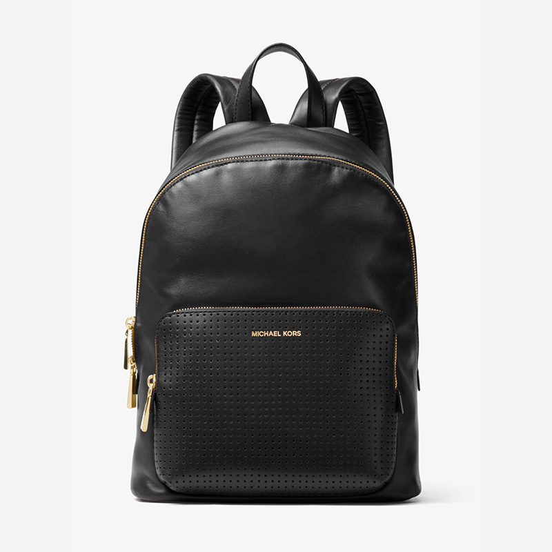 Shop - MICHAEL Michael Kors Rhea Zip Studded Leather Backpack Black ...