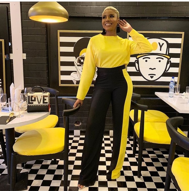 Nancy Isime Stuns In Chic Color Combo Outfit - Celebrities - Nigeria