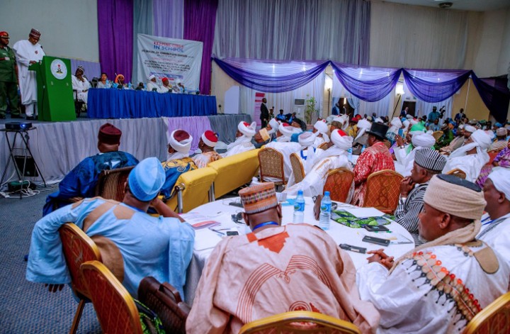Buhari attended a Conference for African Traditional and Religious Leader - Photos