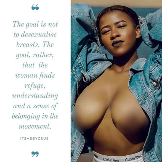 The Boob Movement Founder Lets Her Boobs Out As She Explains The Goal Of  The Mov - Celebrities - Nigeria