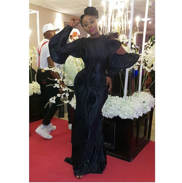 Ini Edo Rocks Her Voluptuous Figure In Chic Dress - Celebrities - Nigeria
