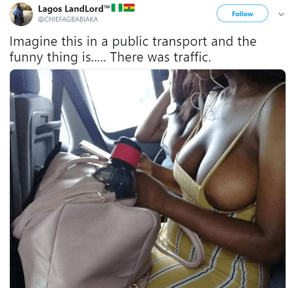 Woman's Breast Spills Out Of Her Dress In A Public Bus And Man Takes Her  Photos - Romance - Nigeria