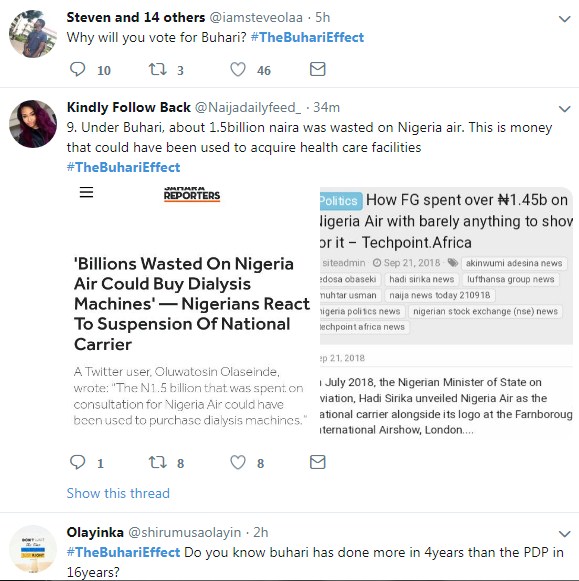 #TheBuhariEffect Trends On Twitter As Nigerians Shades Buhari Government (Pics)