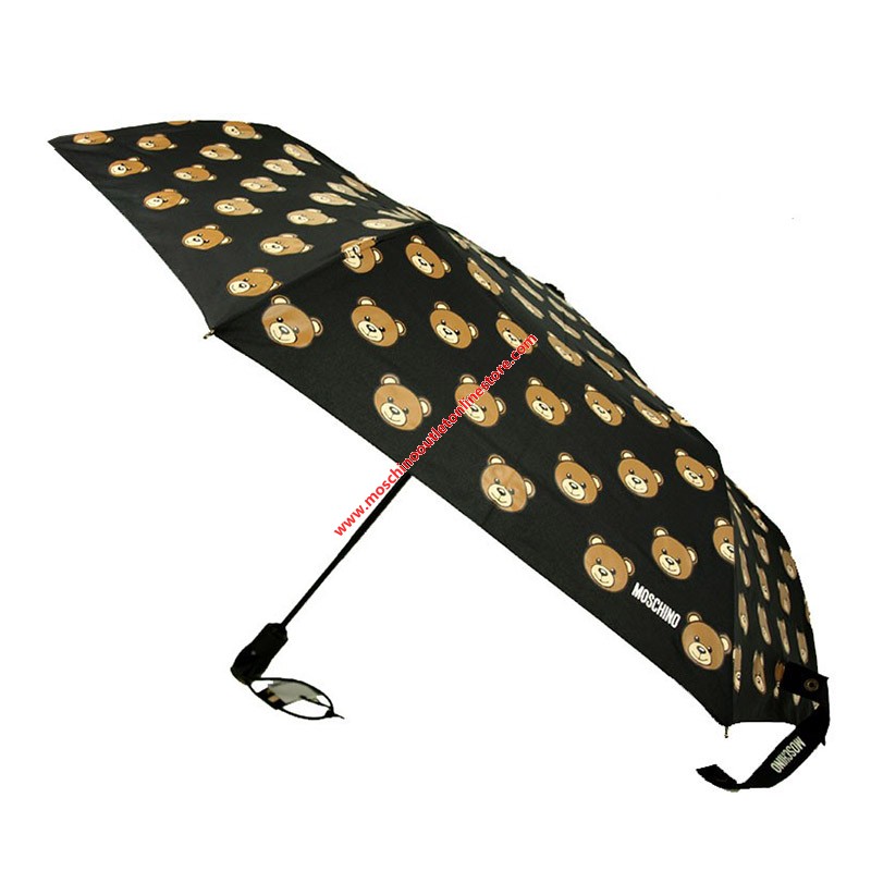Shop - Moschino Teddy Bears Women Mini Umbrella Black - Fashion