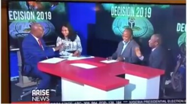 Arise Tv Presenter Shuts Up His Co Host During A Live Programme Politics Nigeria