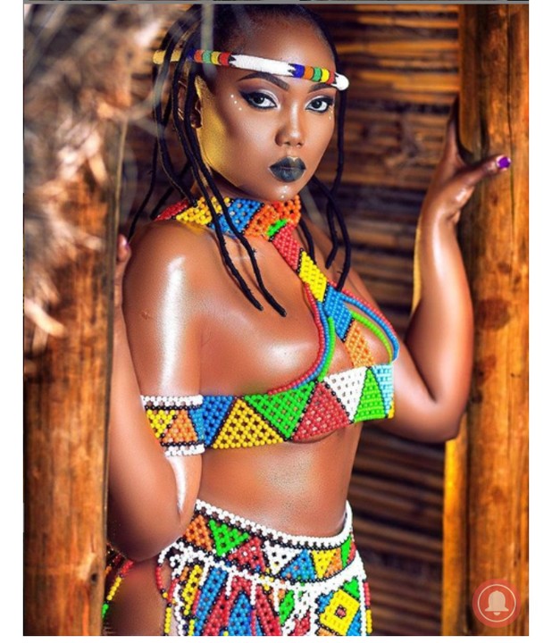 Endowed Tanzanian model, Sanchi showcases her killer 
