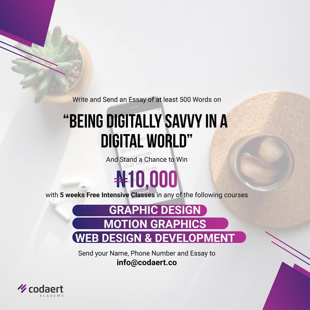 Win N10 000 Now Plus Free Course In Web Development And Graphic Design Celebrities Nigeria