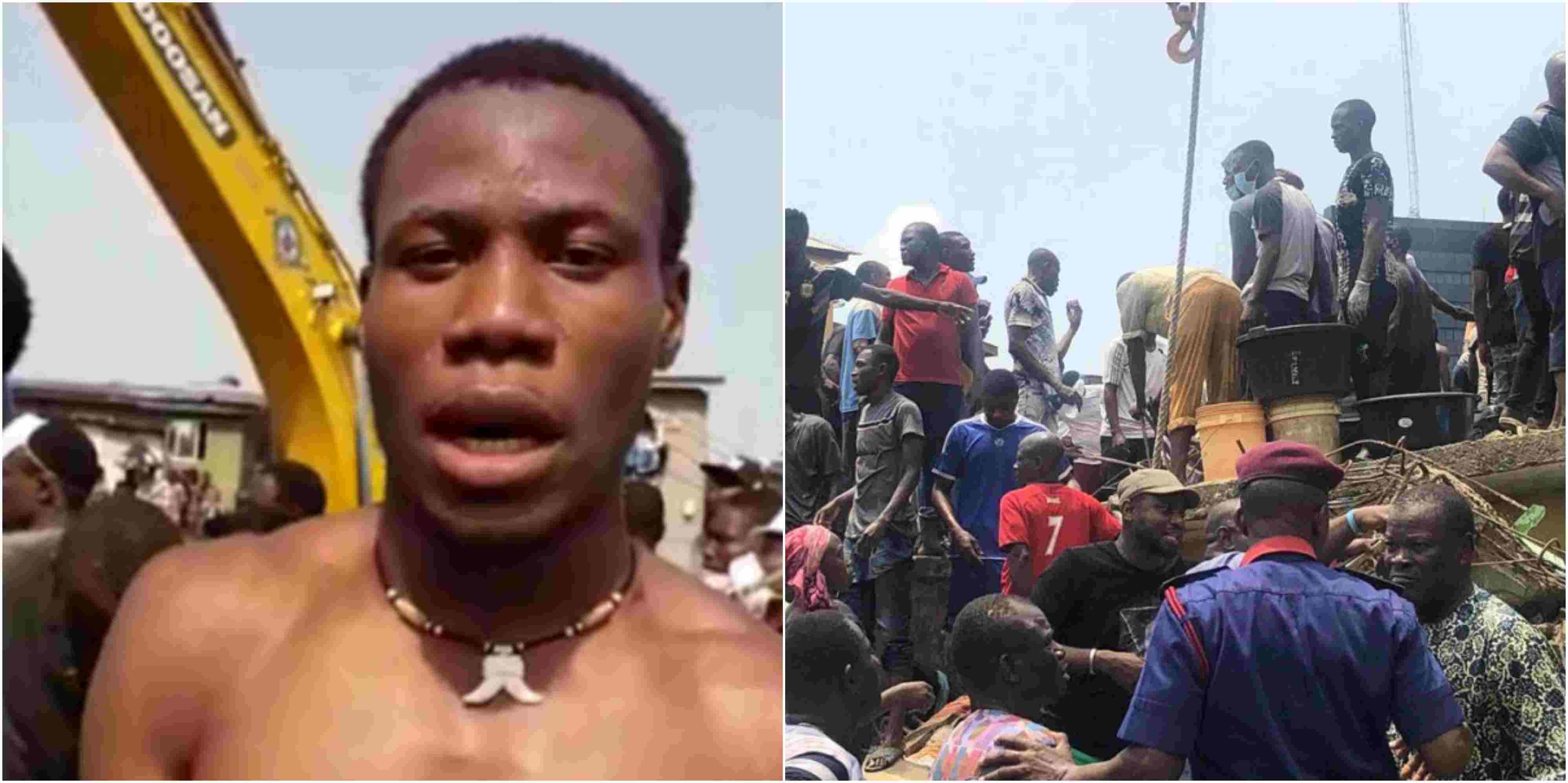 Owner Of Lagos Collapsed Building Rescued - VIDEO - Properties - Nigeria