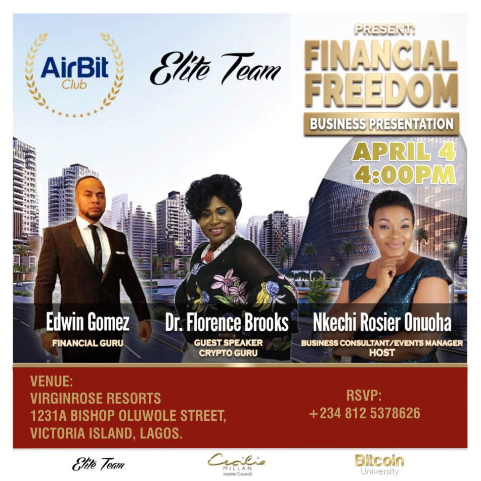 Airbit Club Nigeria Present Financial Freedom Business Presentation -  Events - Nigeria