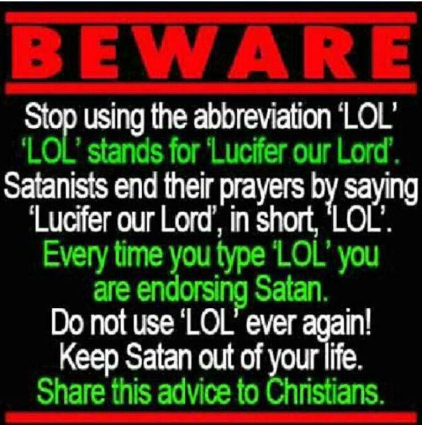 LOL' Really Mean 'lucifer Our Lord'? - Religion (3) - Nigeria