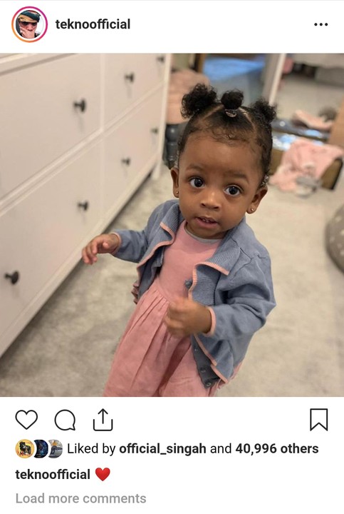 Tekno Shares Cute Photo Of His Daughter - Celebrities - Nigeria