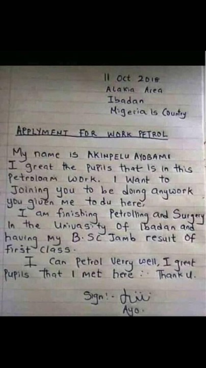 Take A Look At This Hilarious Letter Written To Apply To A ...