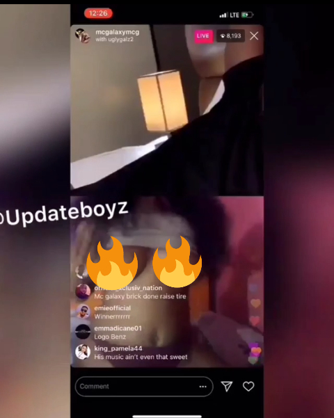 Instagram Slayqueen Displays Her Boobs On Mc Galaxy's Instagram