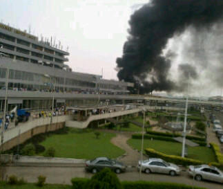Fire Outbreak At Lagos Airport
