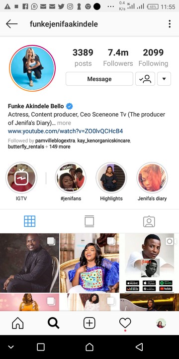 Mercy Johnson Becomes Third Most Followed Nollywood