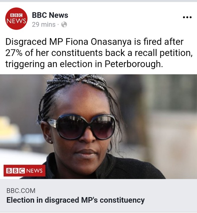 Amazing Stories Around The World Disgraced Nigerian Mp Fiona Onasanya
