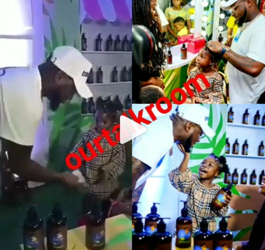 Davido Patronizes His Daughter, Imade As He Made The First Purchase Of Urora