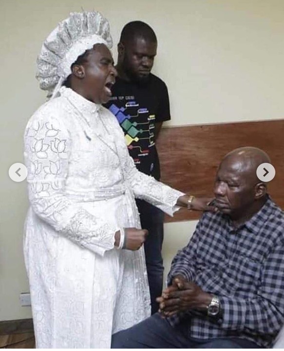 Image result for Baba suwe meeting with woman who gave him 10million
