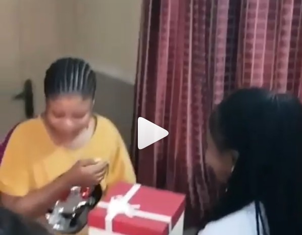 Actress Seyi Edun Tears Up As Her Husband Springs A Surprise On Her Birthday