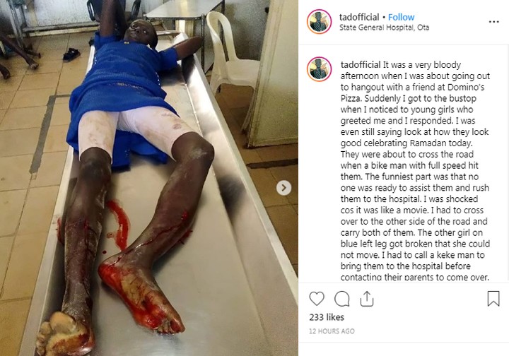 OAP Tad Official Recounts How He Rescued 3 Accident Victims Abandoned In Ogun State