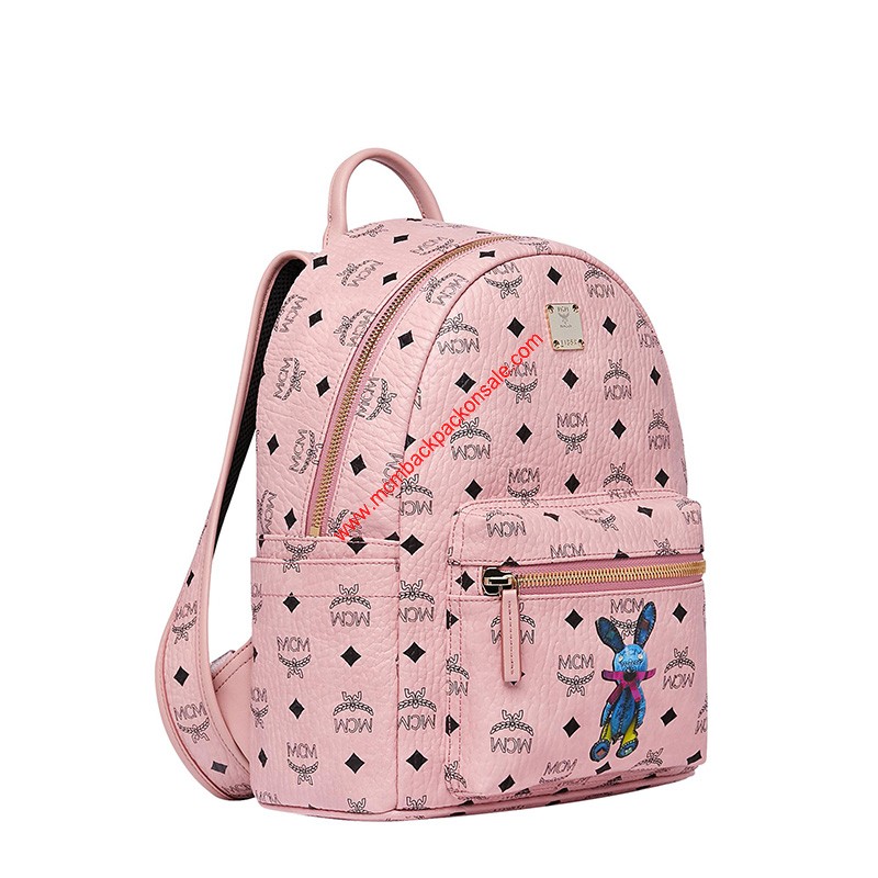 Shop - MCM Small Stark Rabbit Backpack In Light Pink - Fashion/Clothing ...