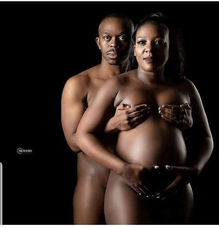 Nigerians React As Husband Joins Wife In An Unclad Pregnancy Photo Shoot - ...