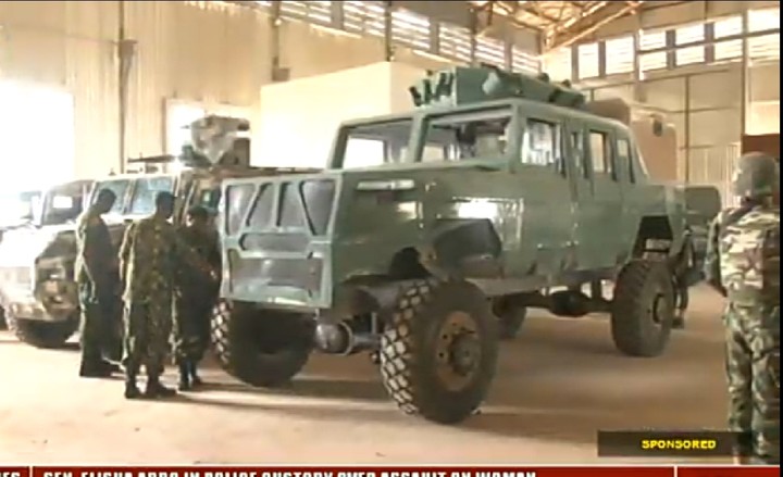 Модернизированная нигерийская бронированная машина ARA II класса MRAP STANAG, автомобиль, нигерийская, уровня, машины,  отличается, более, ранних, разработок, интегральным, корпусом , монококовой, конструкции , Уровень, защиты, бронированной, Оригинал, повышен, формулой, увеличена